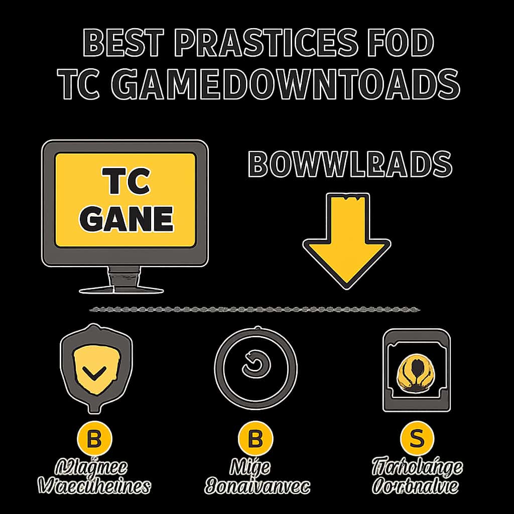 Diagram illustrating best practices for TC Game downloads.
