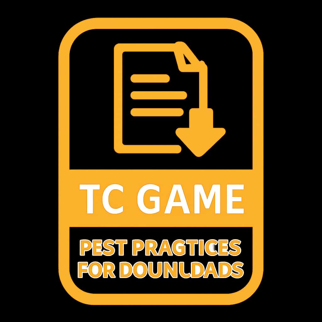 Icon representing best practices for TC Game downloads.