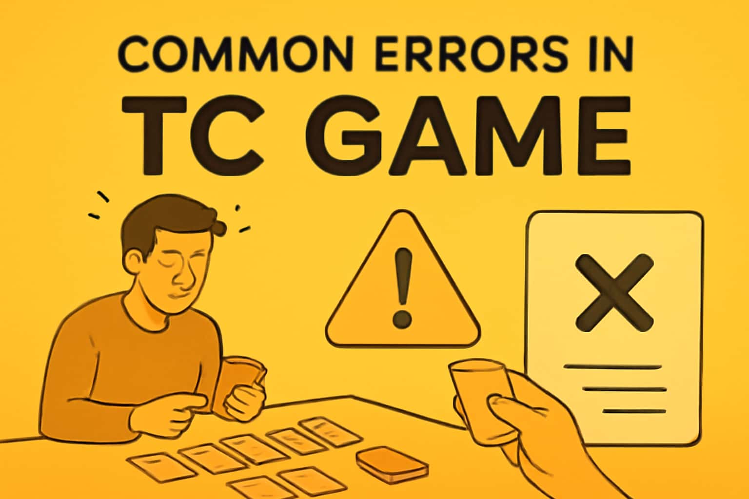 Informational scene about Common Errors in TC Game.