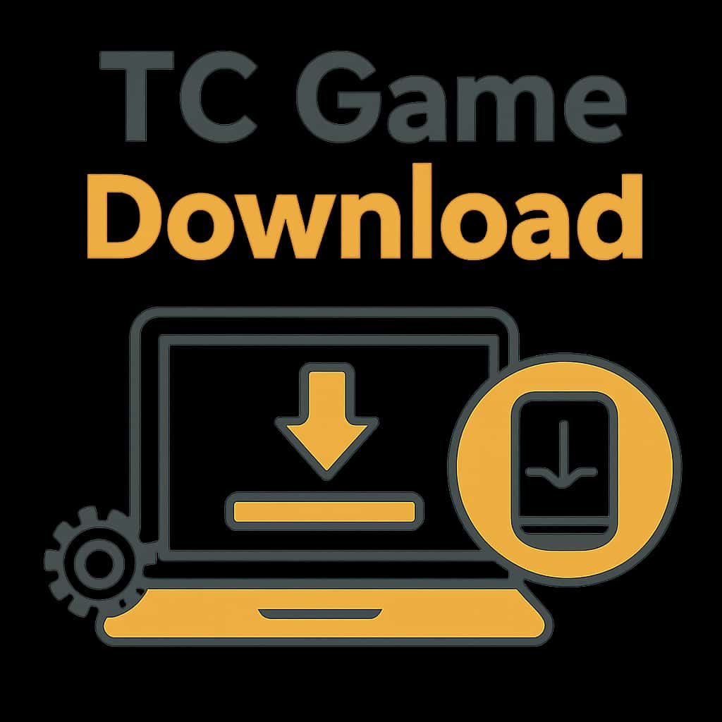Illustration explaining TC Game Download process.
