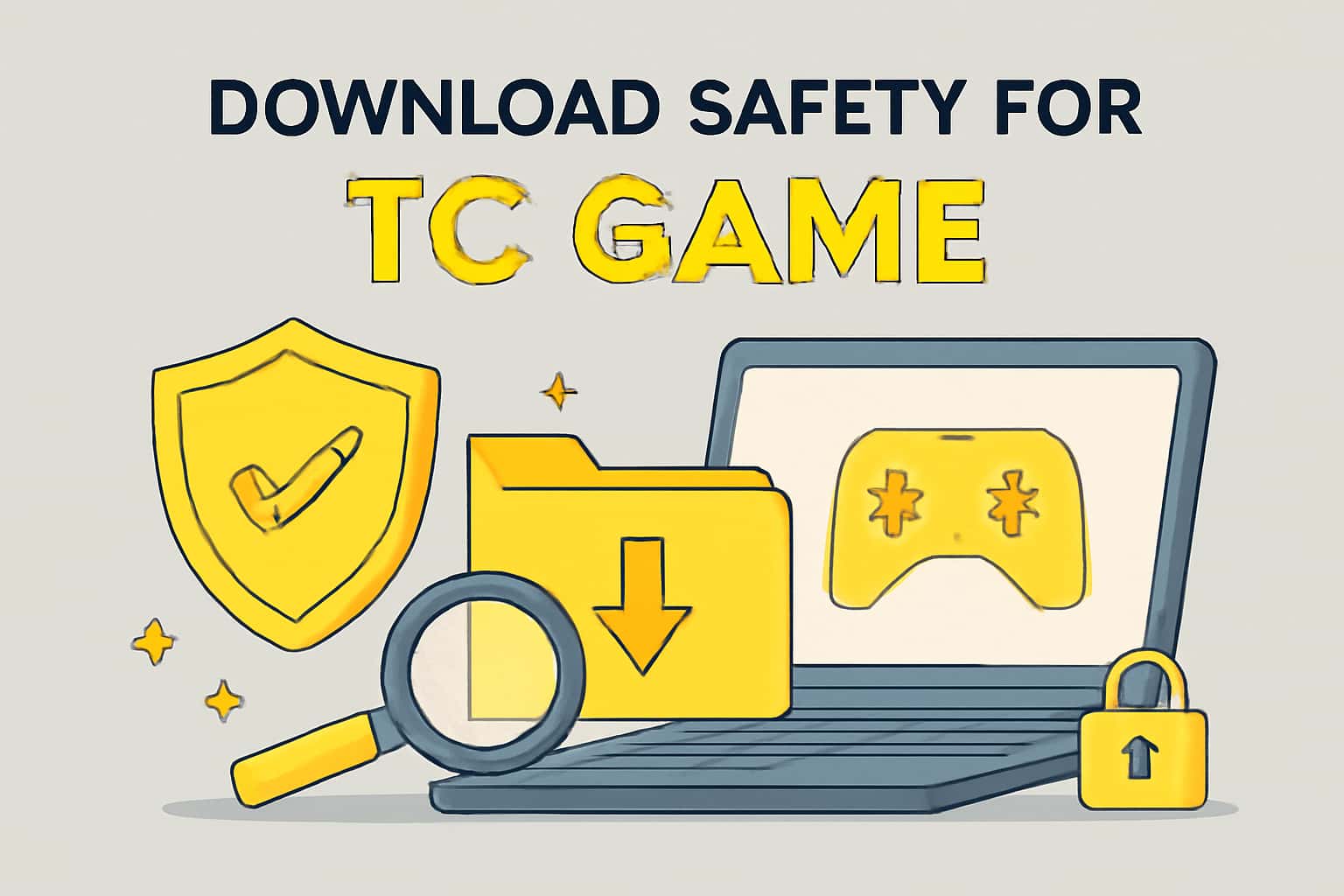 Informational graphic on Download Safety for TC Game.