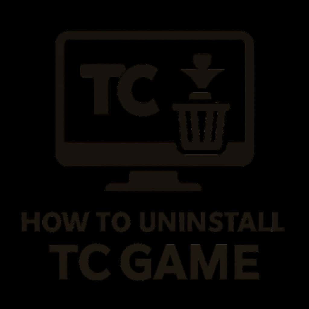 Icon illustrating the uninstall process for TC Game.