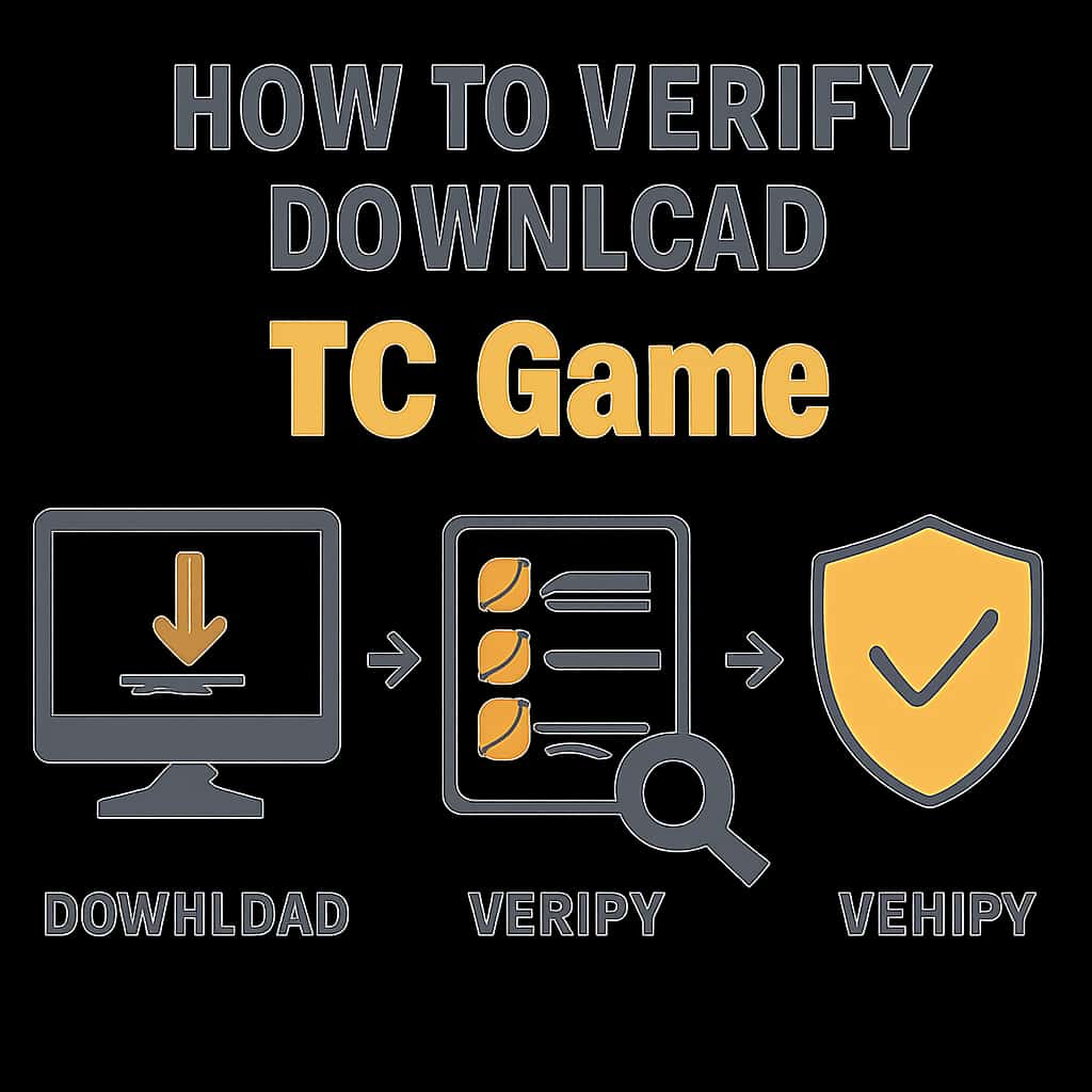 Diagram illustrating TC Game download verification process