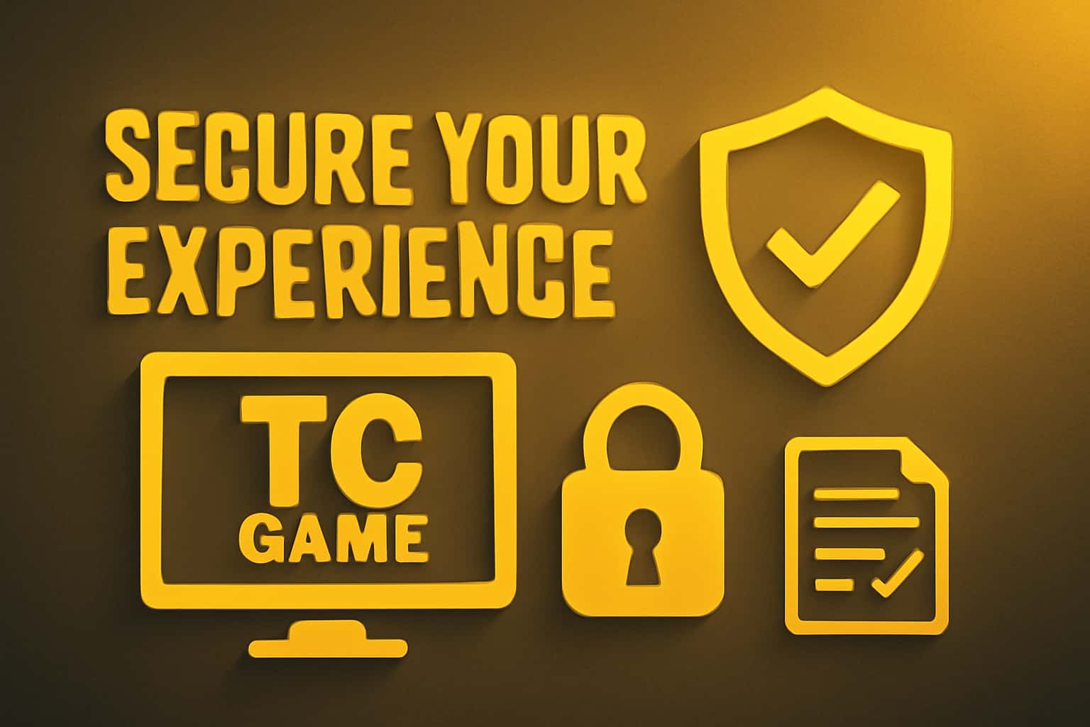 An illustrative representation of securing the TC Game experience.