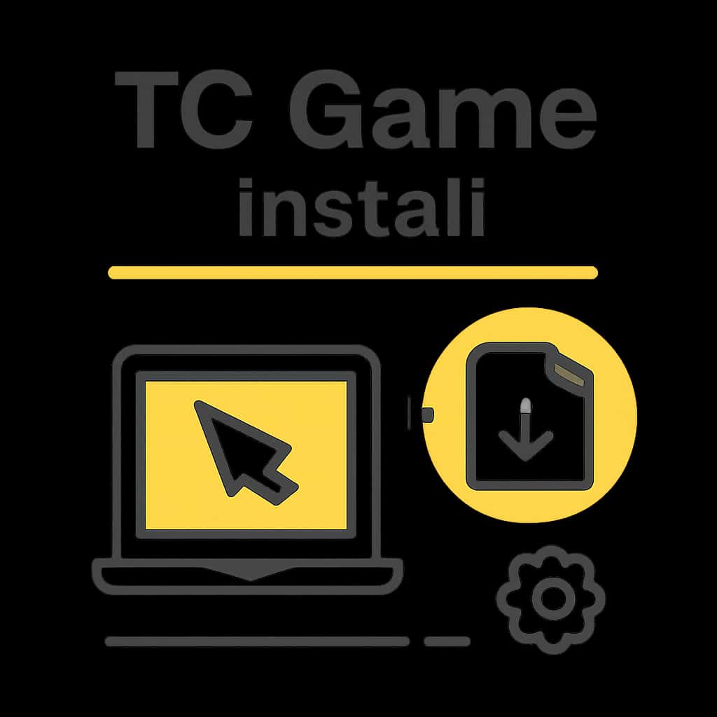 Diagram detailing the installation steps for TC Game.