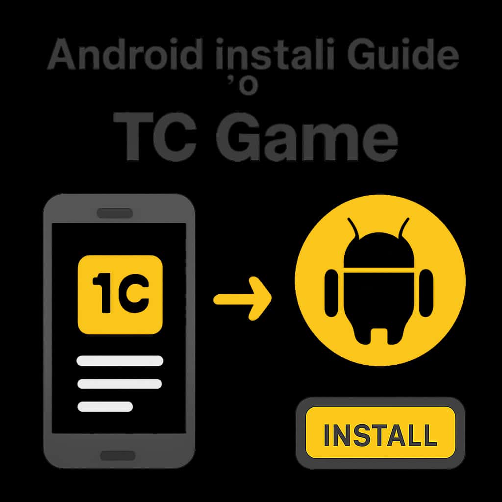 Illustration explaining the installation process for TC Game.
