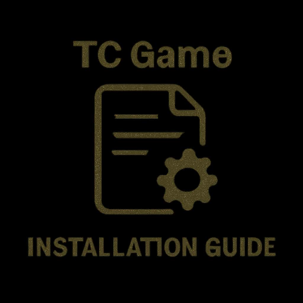 Icon representing the installation guide for TC Game.