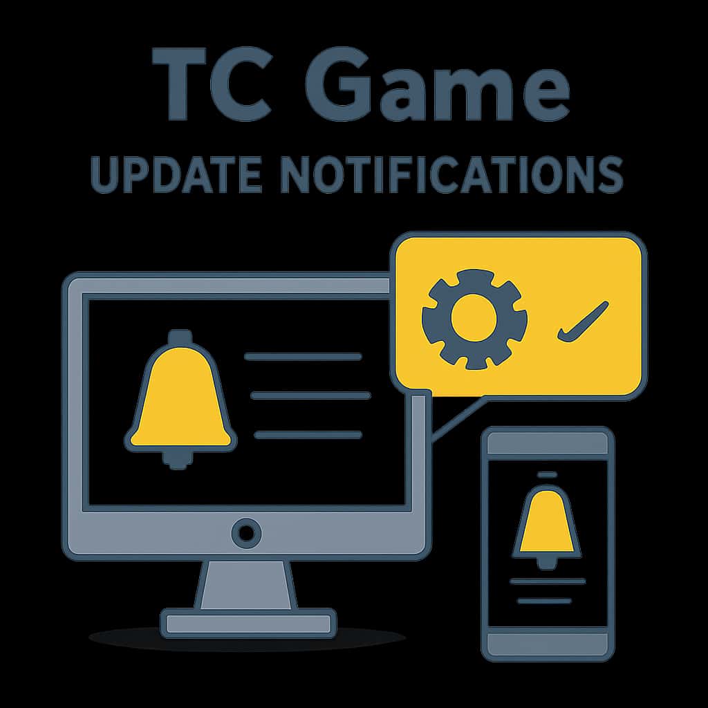Diagram illustrating TC Game Update Notifications.