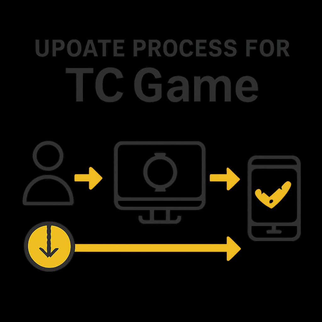 An educational diagram about the update process for TC Game.